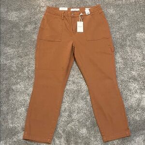 NWT Judy Blue Brown Slim Fit Cargo Pants - 14W
